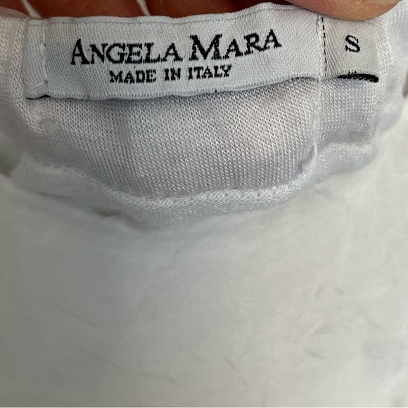 Angela Mara Made in Italy Floral Tiered Ruffle Dress Size S - Picture 6 of 6